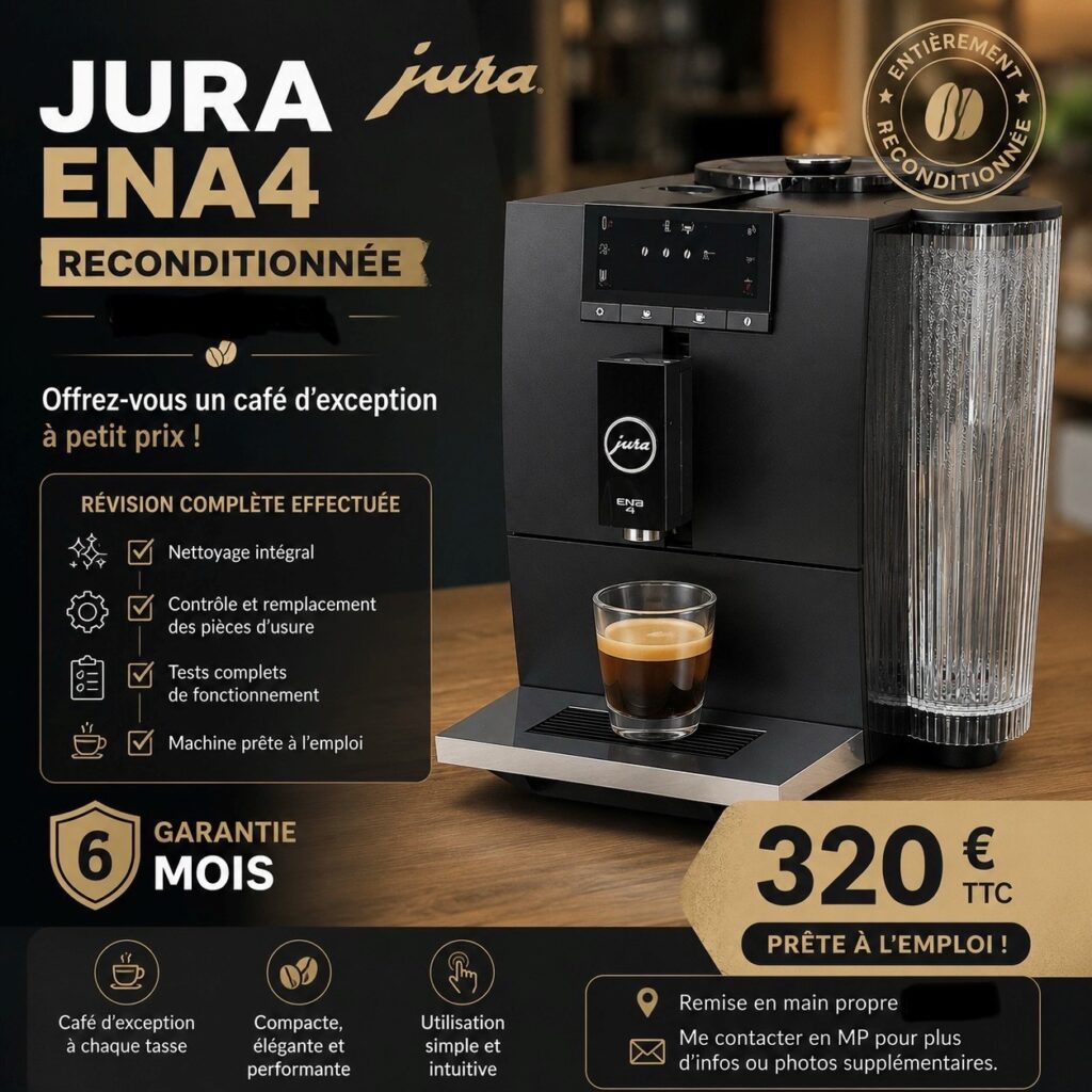 machine jura seconde main occasion revision révisée ena4